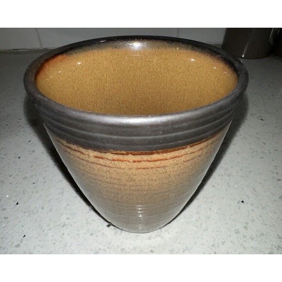 Sango Coffee Mugs Omega Cocoa Brown 4661 Set of 2 Pair Artisan Tea Espresso Cups - Picture 6 of 8